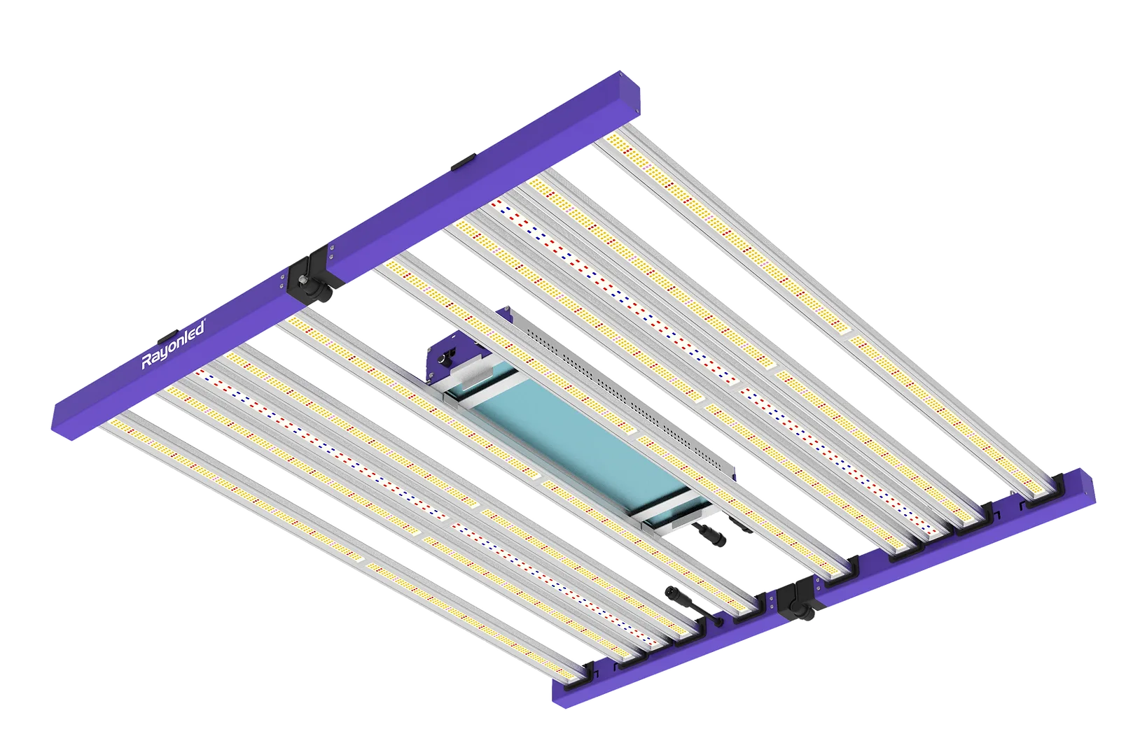 RayonLED LED grow fixture, with its full array of spectrum light bars